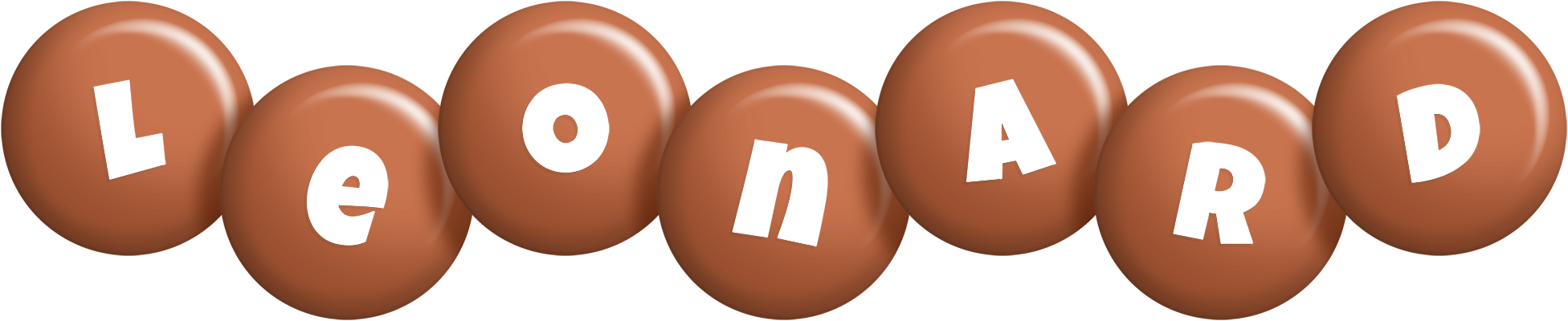 Leonard candy-brown logo