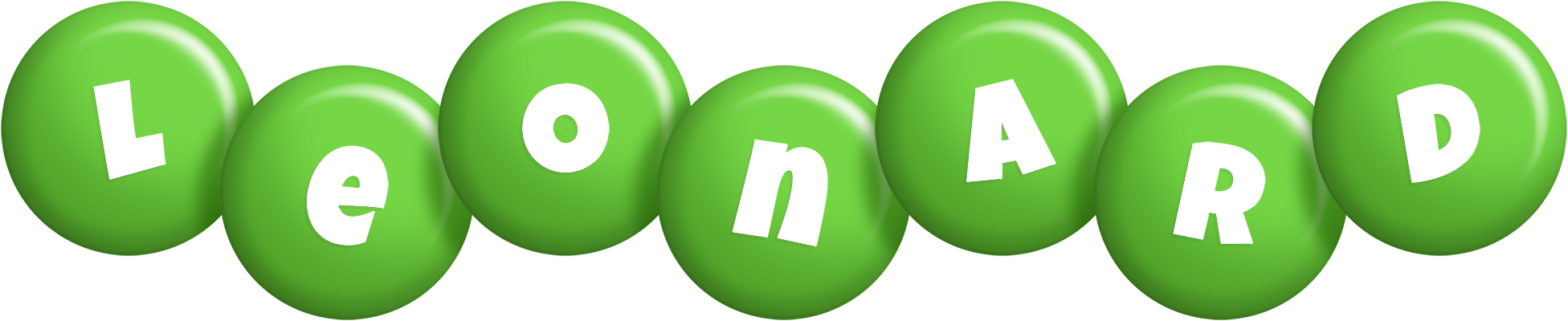 Leonard candy-green logo