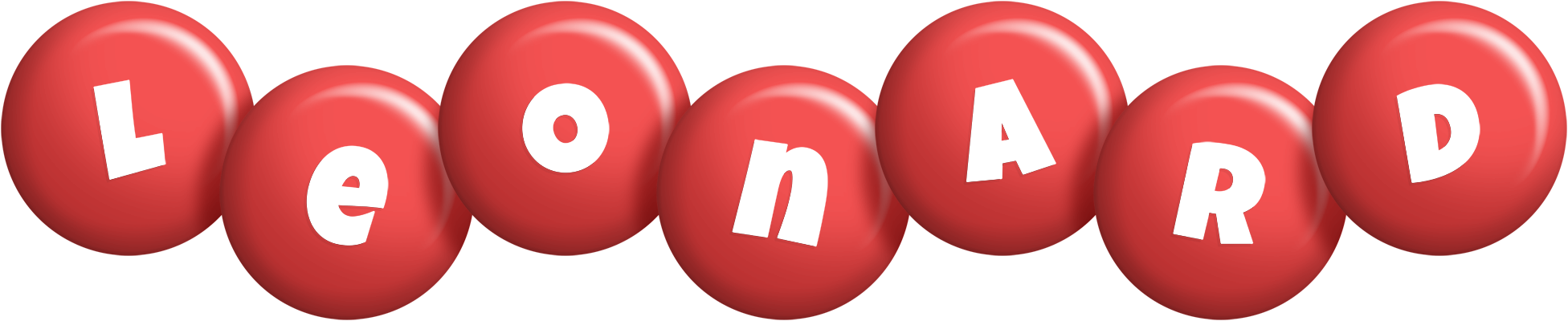Leonard candy-red logo