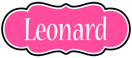 Leonard invitation logo