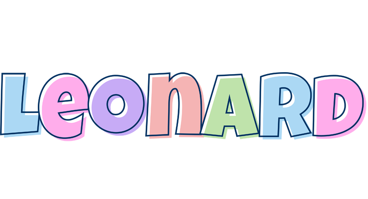 Leonard pastel logo