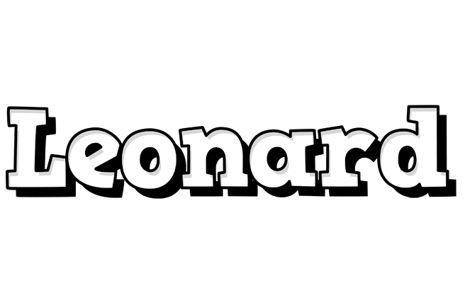 Leonard snowing logo