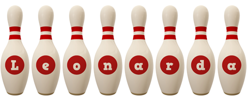 Leonarda bowling-pin logo