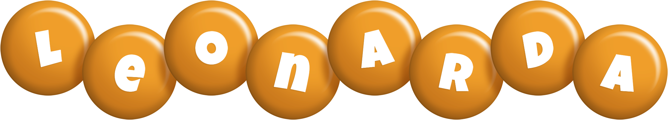 Leonarda candy-orange logo