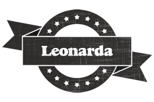 Leonarda grunge logo
