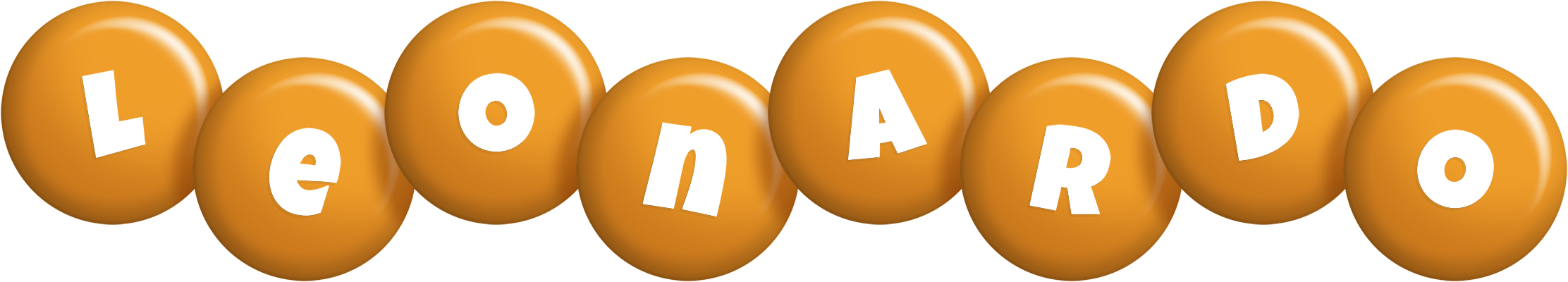 Leonardo candy-orange logo