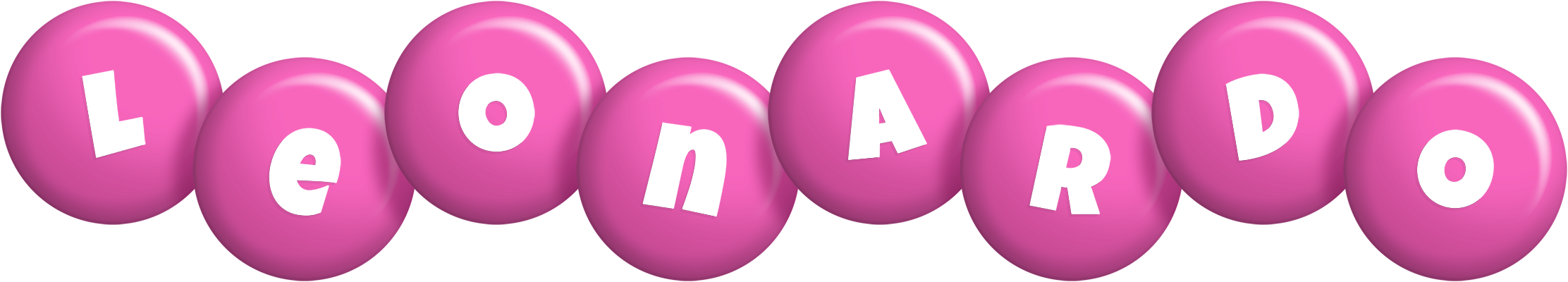 Leonardo candy-pink logo