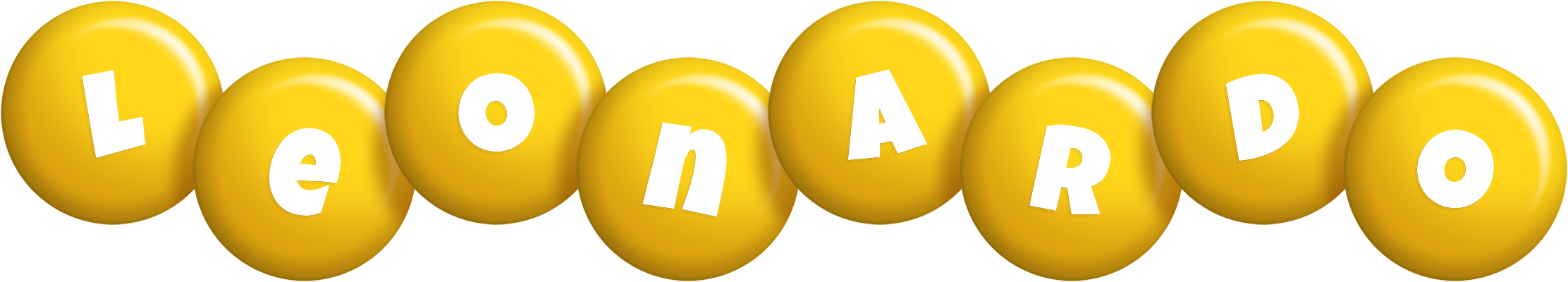 Leonardo candy-yellow logo