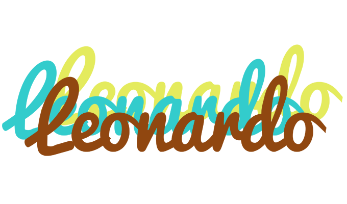 Leonardo cupcake logo