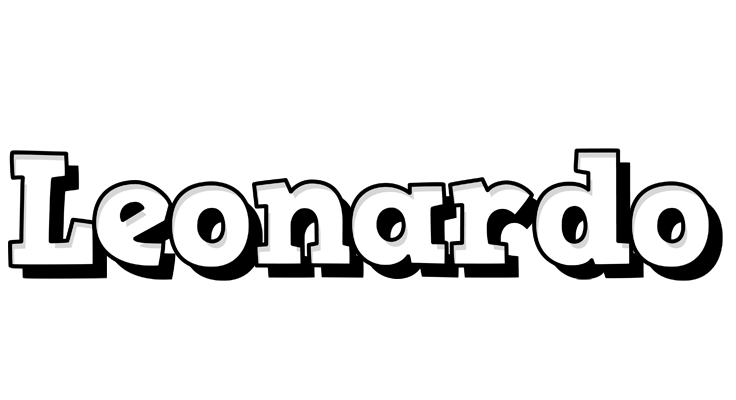 Leonardo snowing logo