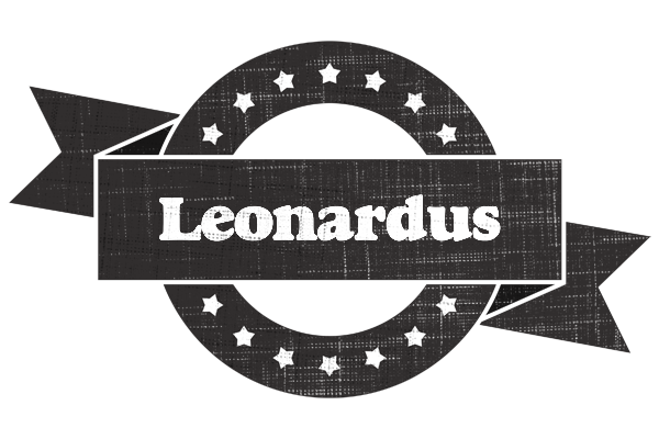 Leonardus grunge logo