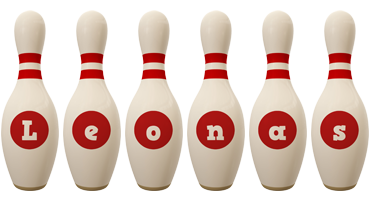 Leonas bowling-pin logo