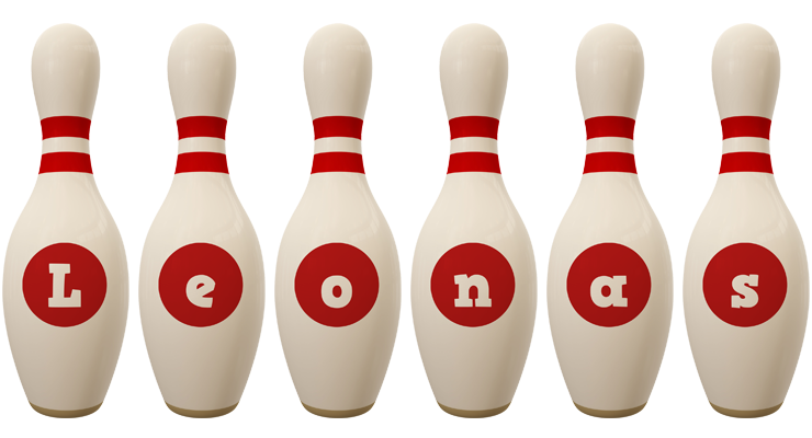 Leonas bowling-pin logo