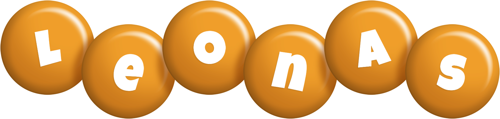 Leonas candy-orange logo
