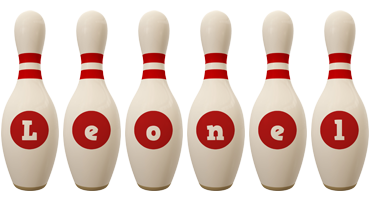 Leonel bowling-pin logo