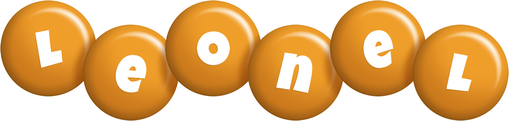 Leonel candy-orange logo