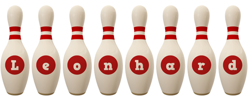 Leonhard bowling-pin logo