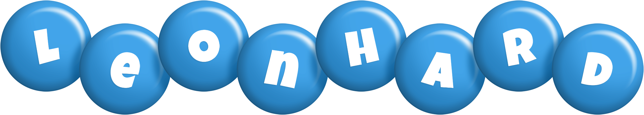 Leonhard candy-blue logo