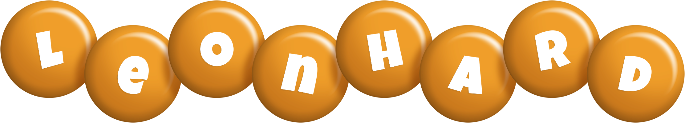 Leonhard candy-orange logo