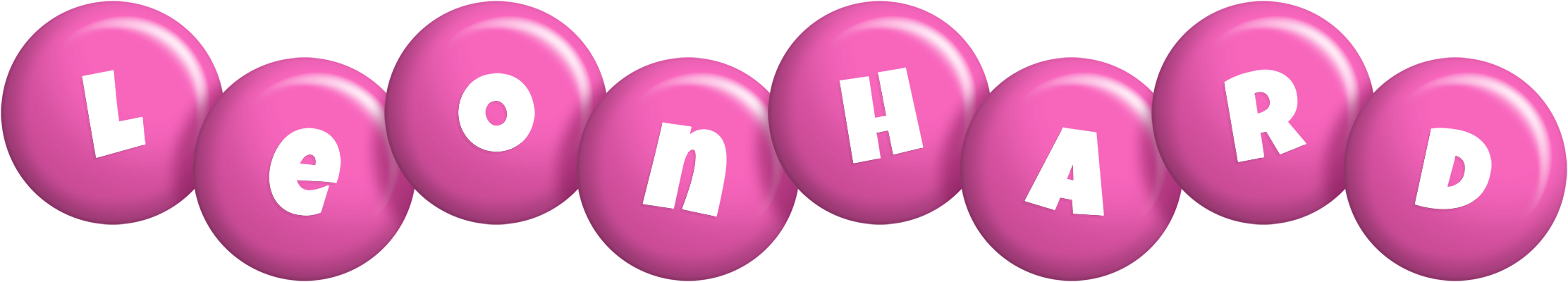 Leonhard candy-pink logo