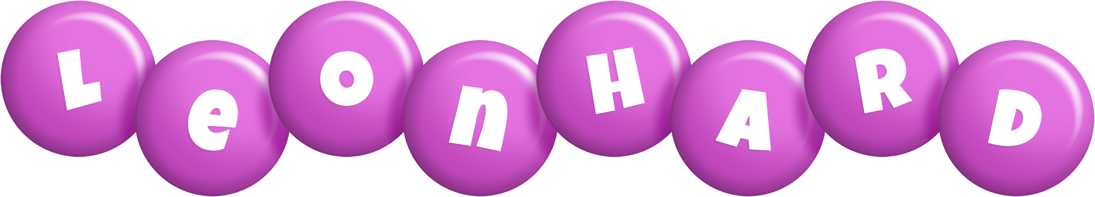 Leonhard candy-purple logo