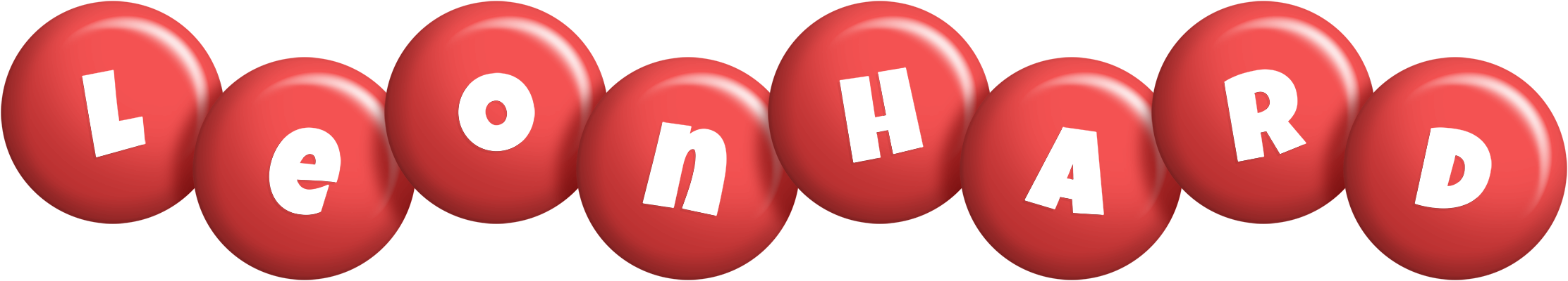 Leonhard candy-red logo