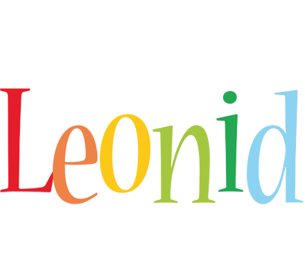 Leonid birthday logo