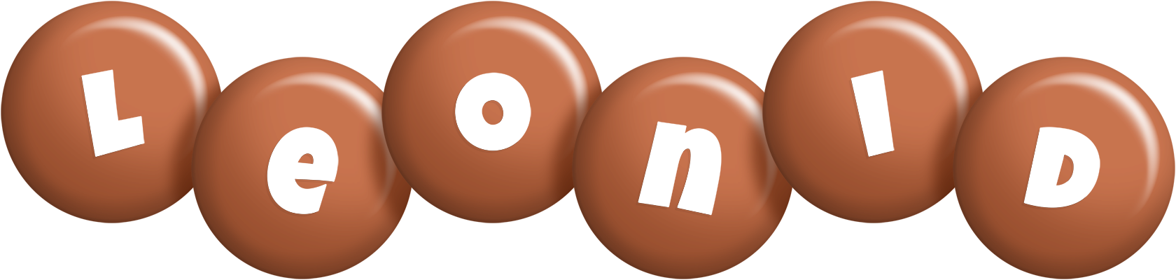 Leonid candy-brown logo