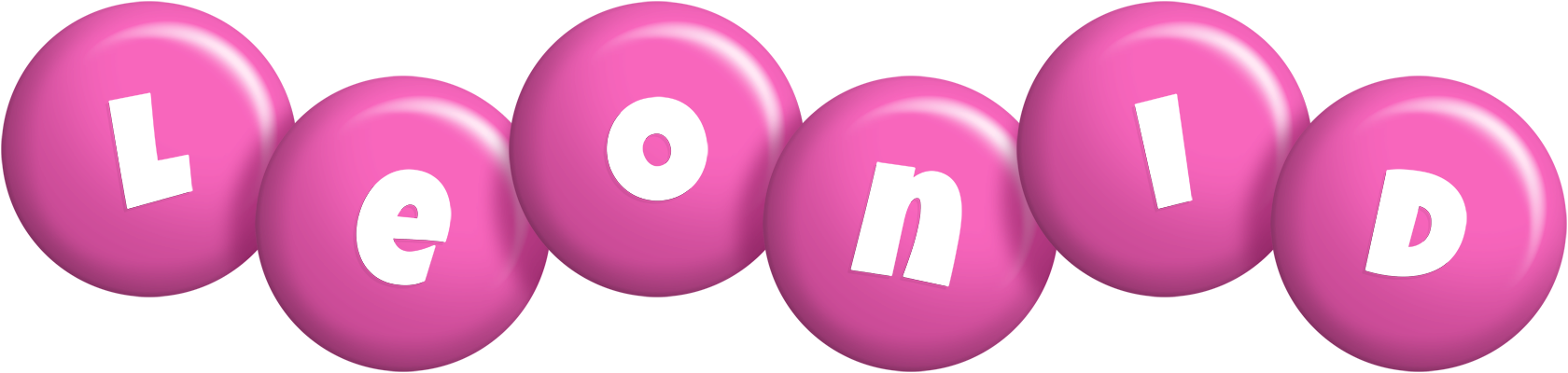 Leonid candy-pink logo