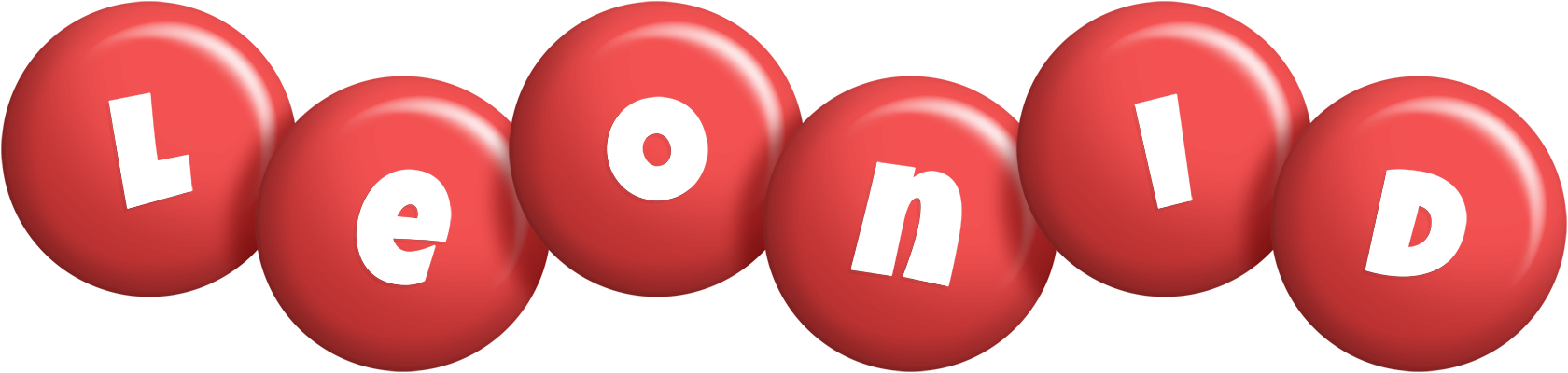 Leonid candy-red logo