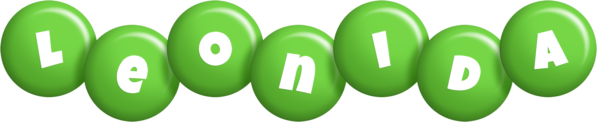 Leonida candy-green logo