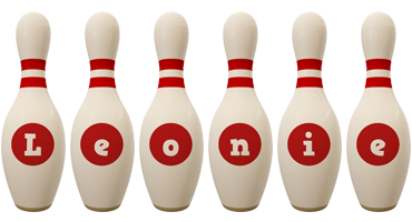 Leonie bowling-pin logo