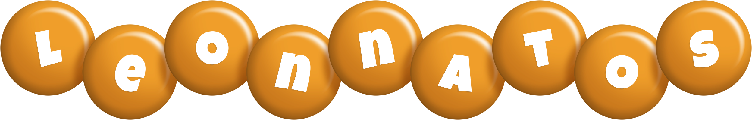 Leonnatos candy-orange logo