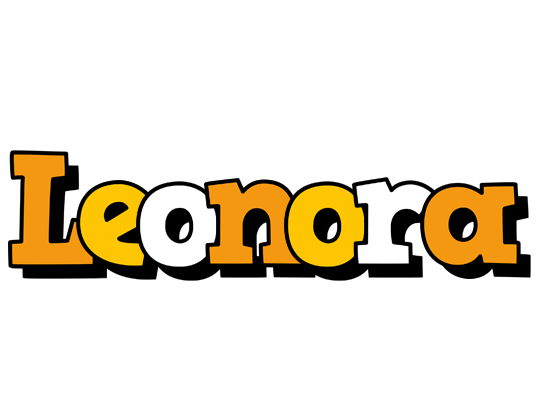 Leonora cartoon logo