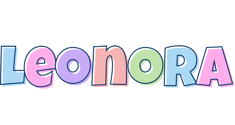 Leonora pastel logo