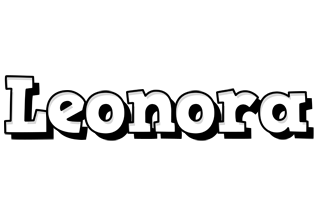 Leonora snowing logo