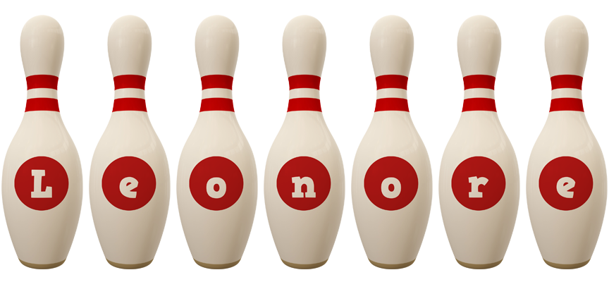 Leonore bowling-pin logo