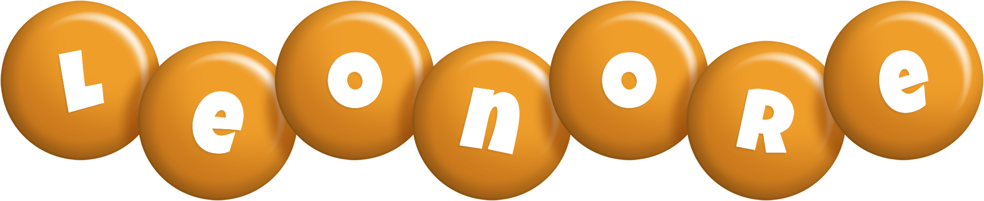 Leonore candy-orange logo