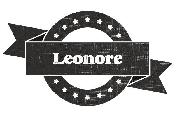 Leonore grunge logo