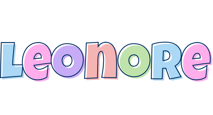 Leonore pastel logo