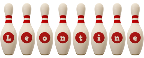 Leontine bowling-pin logo