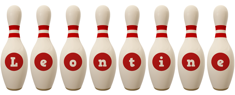 Leontine bowling-pin logo