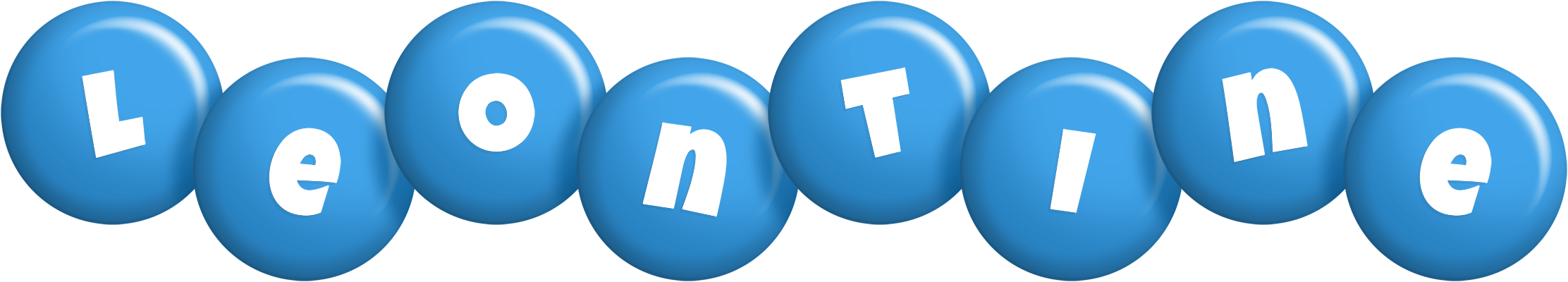 Leontine candy-blue logo