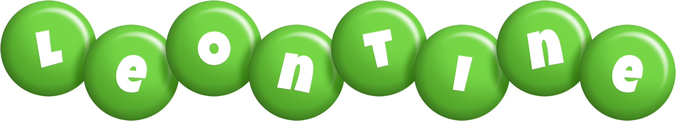 Leontine candy-green logo