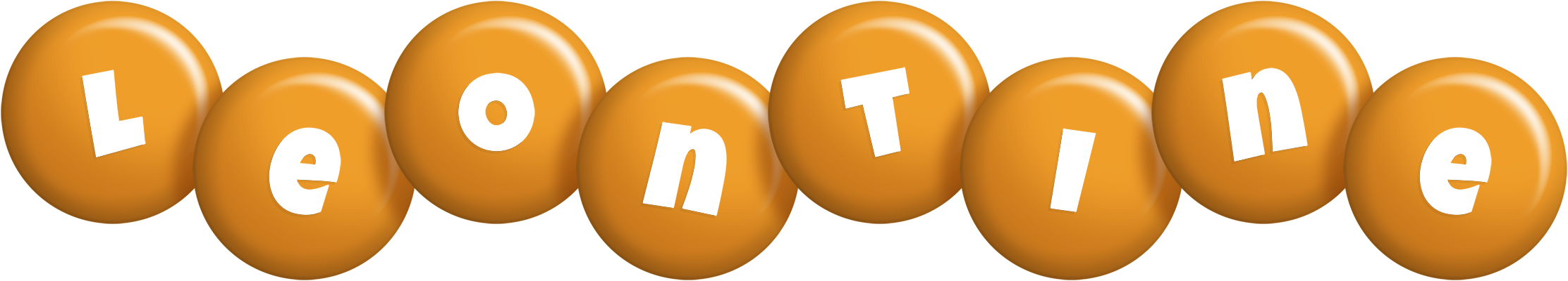 Leontine candy-orange logo