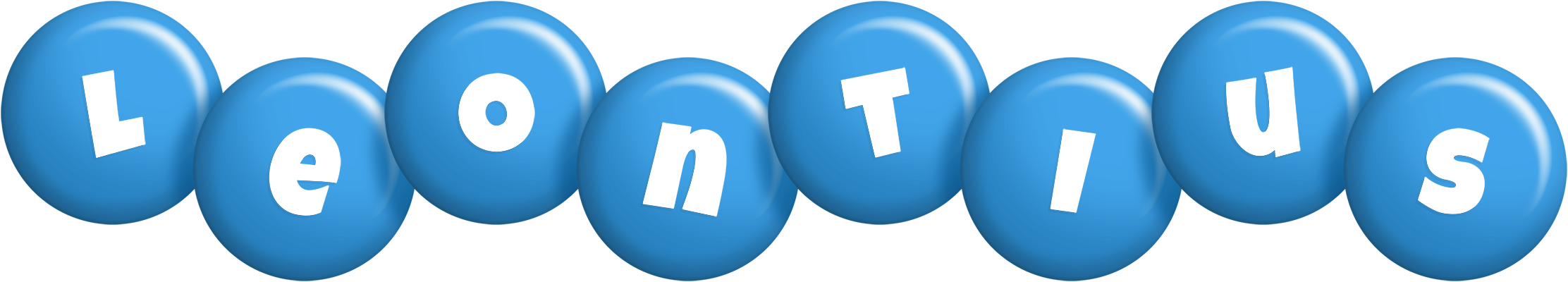 Leontius candy-blue logo