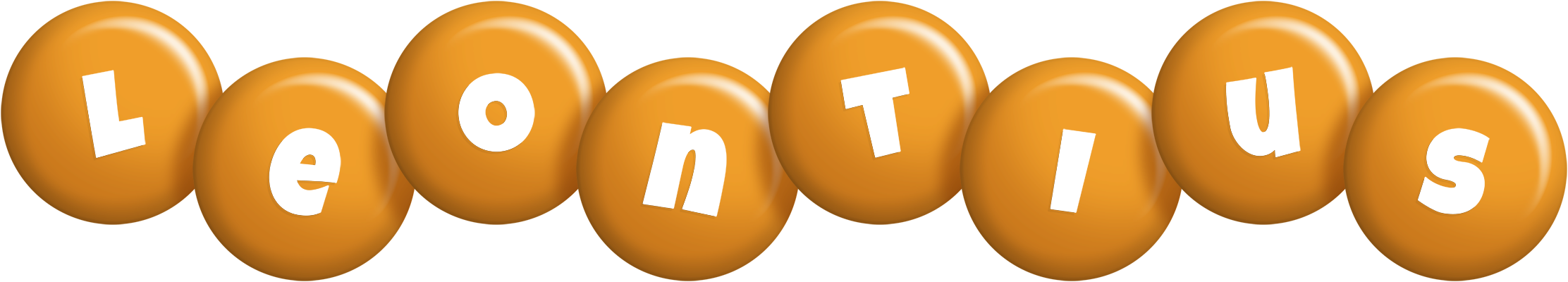 Leontius candy-orange logo