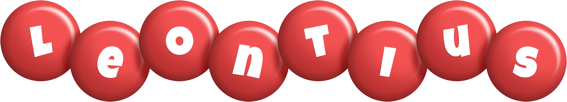 Leontius candy-red logo