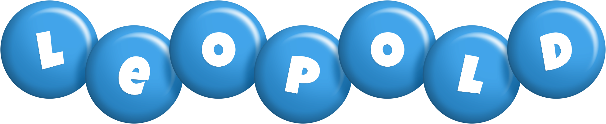 Leopold candy-blue logo