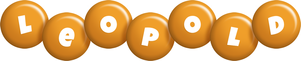 Leopold candy-orange logo